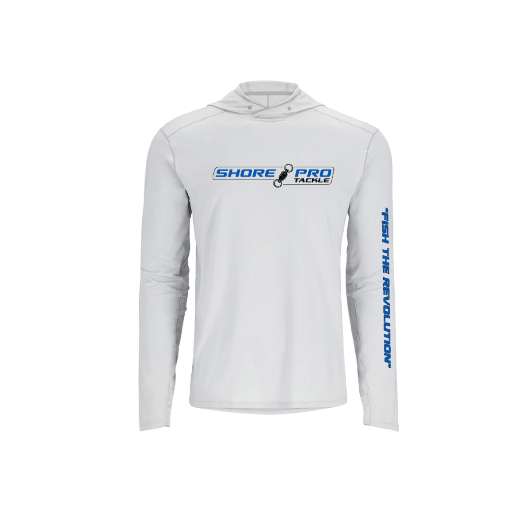 HOODED FISHING SHIRT LIGHT GREY